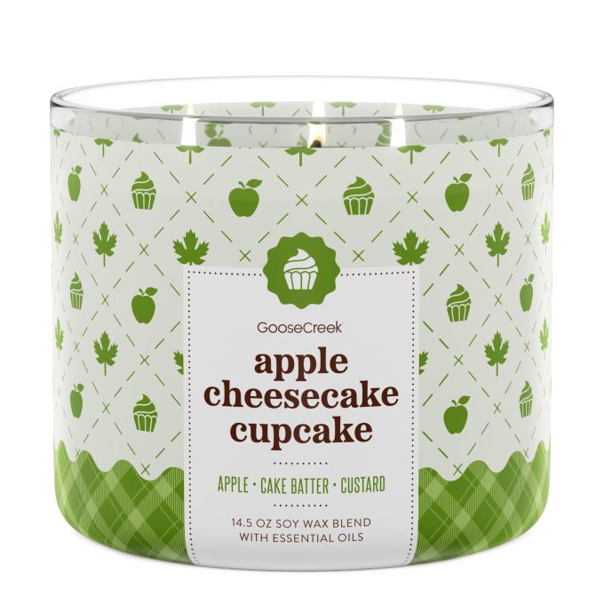 Apple Cheesecake Cupcake 3-Wick Candle