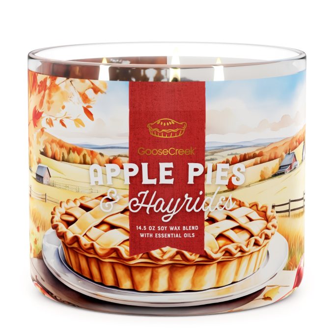 Apple Pies & Hayrides Large 3-Wick Candle