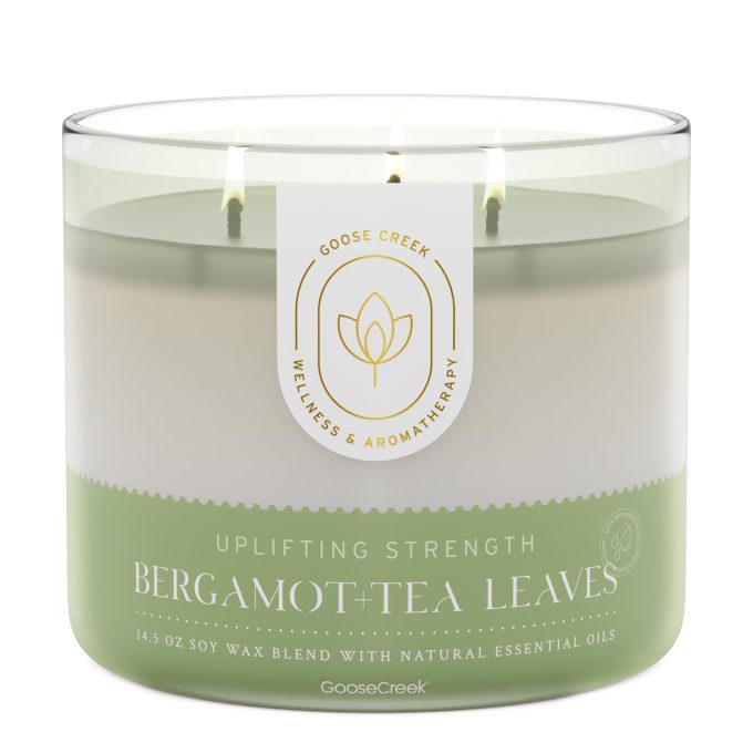 Bergamot & Tea Leaves Aromatherapy 3-Wick Candle