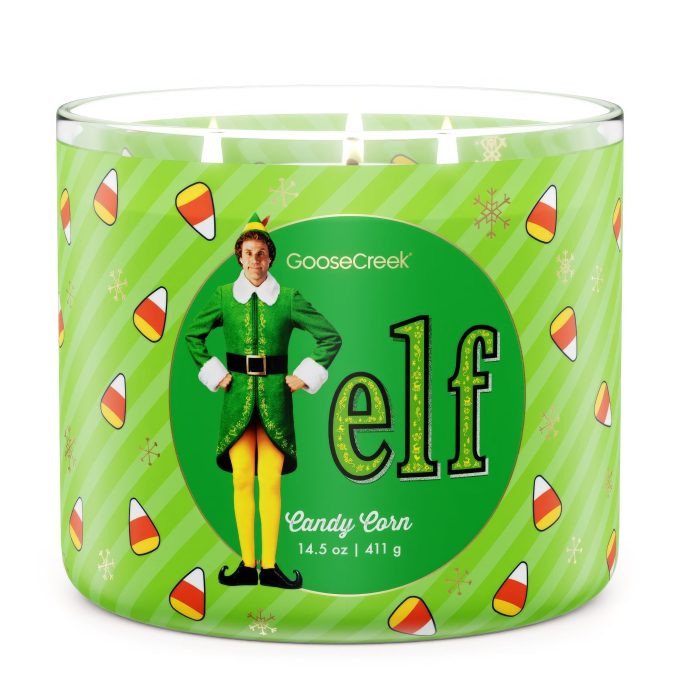 Candy Corn 3-Wick Elf Candle