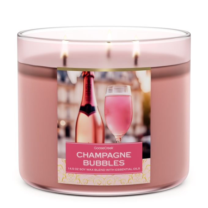 Champagne Bubbles Large 3-Wick Candle