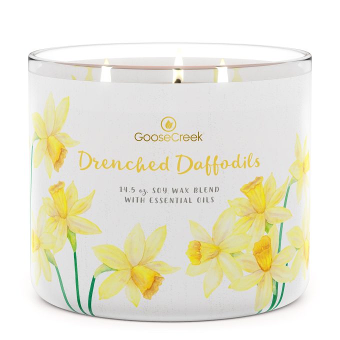 Drenched Daffodils Large 3-Wick Candle