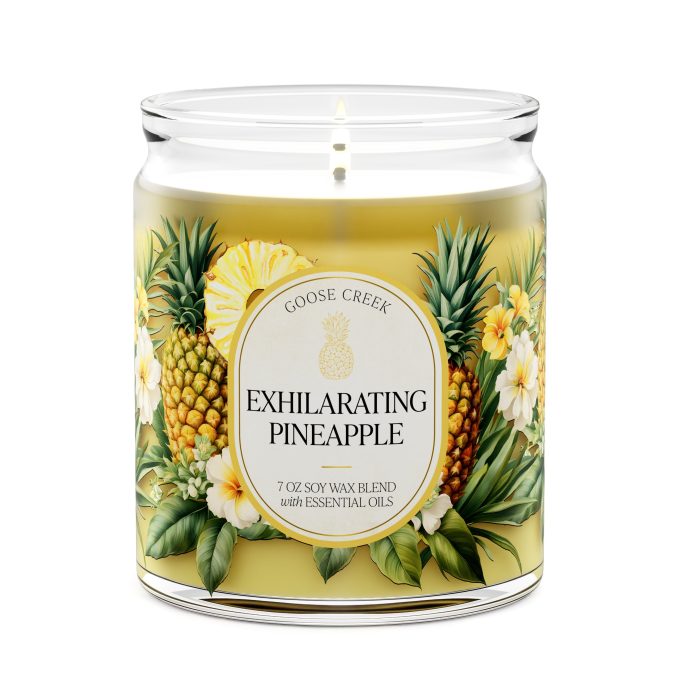 Exhilarating Pineapple 7oz Single Wick Candle