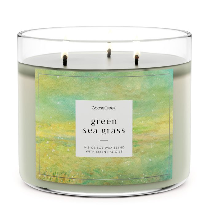 Green Sea Grass Large 3-Wick Candle