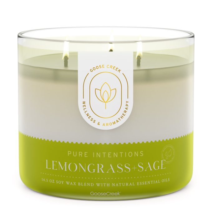 Lemongrass & Sage Aromatherapy 3-Wick Candle