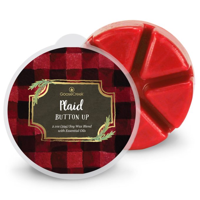 Plaid Button-Up Wax Melt
