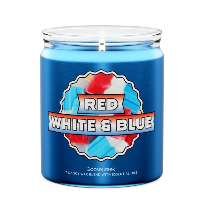 Red. White & Blue 7oz Single Wick Candle