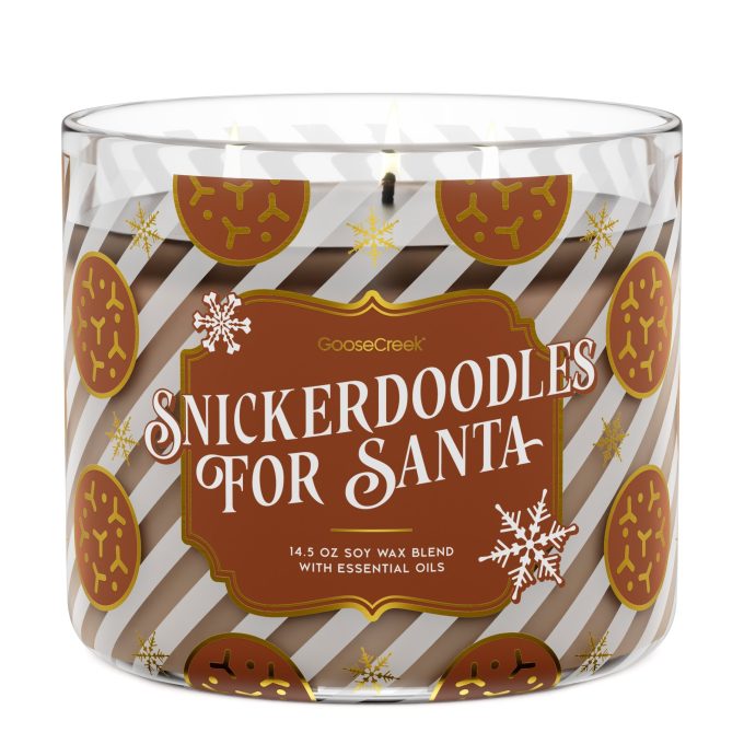 Snickerdoodles for Santa Large 3-Wick Candle