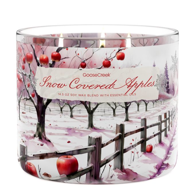 Snow Covered Apples Large 3-Wick Candle