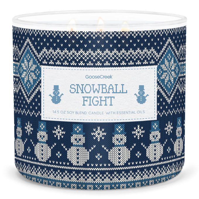 Snowball Fight Large 3-Wick Candle