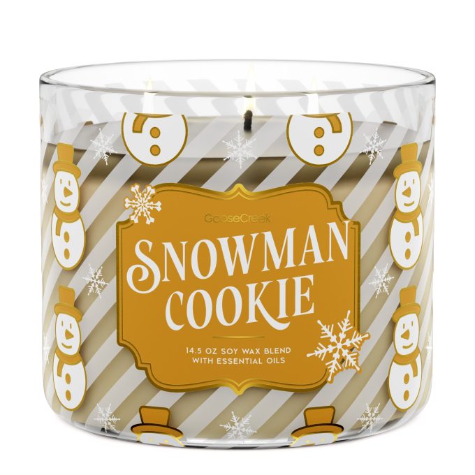 Snowman Cookie Large 3-Wick Candle