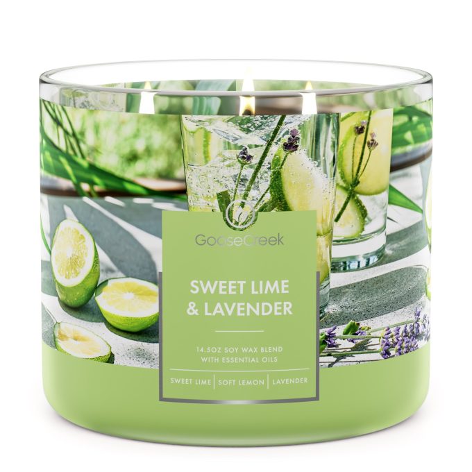 Sweet Lime & Lavender 3-Wick Candle